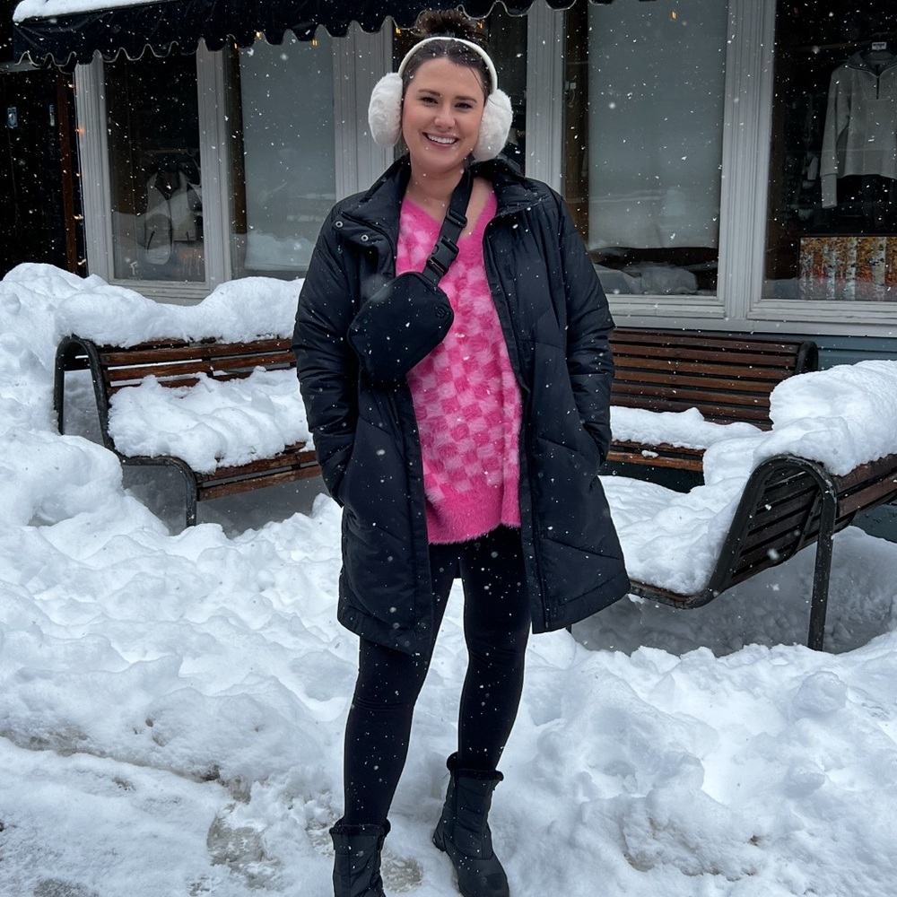 Pink Lily Pink V-Neck Sweater